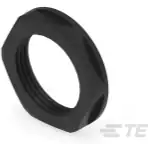 TE Connectivity-1SNG607012R0000 Kabelzubehör Cable Accessories Lock Nut Glass Filled Polyamide 6 Black Bag