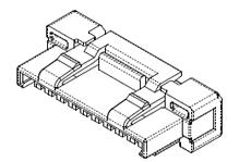 Molex-1041051000 分立接线罩连接器 Conn Housing RCP 10 POS 1.25mm Crimp ST Cable Mount IllumiMate™ T/R