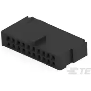 TE Connectivity-102387-4 Einzeladersteckverbinder, Gehäuse Conn Housing RCP 20 POS 2.54mm Crimp ST Cable Mount Black Bag