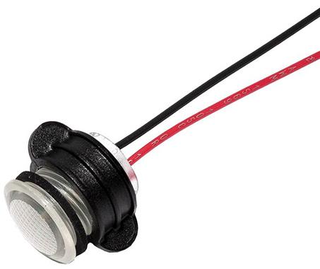 Visual Communications-CNX714C900FVW Panel Mount Indicators Panel Mount Indicator Round 14mm LED FV Wire CLR MS