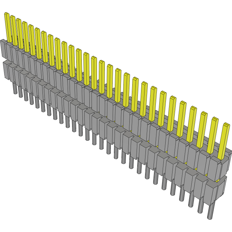 Samtec-DWM-28-53-L-S-236 Steckverbinderleisten und Leiterplattenbuchsen Conn Board Stacker HDR 28 POS 1.27mm Solder ST Thru-Hole Tube