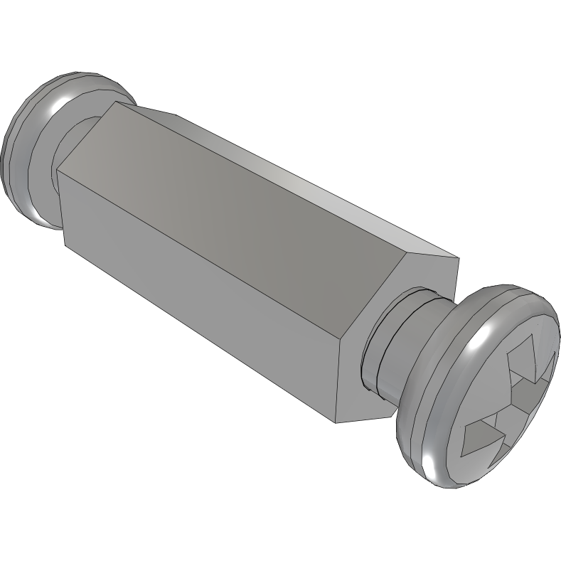 Samtec-SO-1115-05-02-01 Standoffs Standoff Hex F/F M3 X 0.5-THD 4.76mm-A/F Aluminum 6061