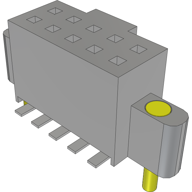 Samtec-SFML-105-02-L-D-SN-TR Steckverbinderleisten und Leiterplattenbuchsen Conn Socket Strip SKT 10 POS 1.27mm Solder ST Top Entry SMD TIGER EYE™ T/R