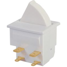 Bulgin Limited-H3146BABAEX Switch Safety Interlock Switch Safety Interlock (ON) OFF SPST Plunger 5A 250VAC Panel Mount Quick Connect