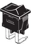 Omron-A8L-11-13N1 Wippschalter Switch Rocker ON OFF SPST PC Pins Curved Rocker 10A 250VAC 50000Cycles Box