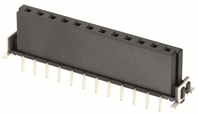 HARTING-15620122701000 Embases de raccordement et réceptacles PCB Conn Socket Strip F 12Power POS 2.54mm Solder ST Top Entry Thru-Hole har-flex® Reel