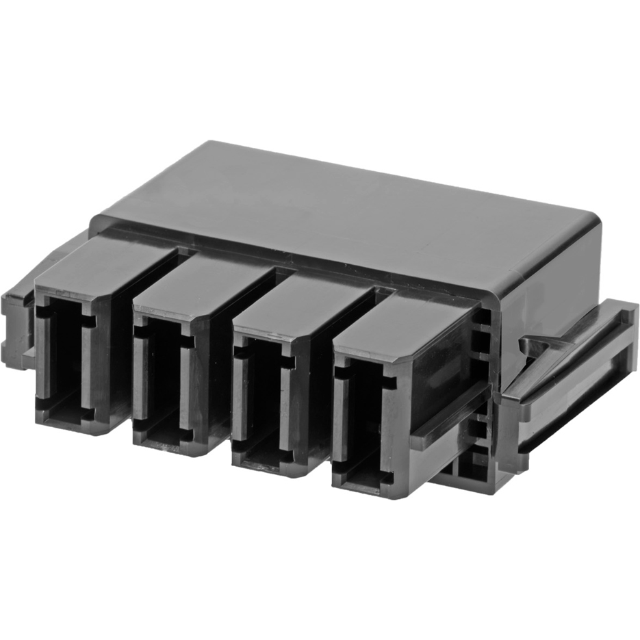 Molex-1510340014 Einzeladersteckverbinder, Gehäuse Conn Housing RCP 4Power POS 11mm Crimp ST Cable Mount Black Tray