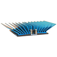 Advanced Thermal Solutions-ATS-X50425G-C1-R0 Disipador de calor Heat Sink Passive BGA Angle SMD Aluminum 2.4°C/W Blue Anodized