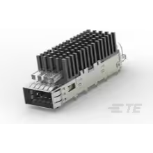 TE Connectivity-2293574-1 连接器配件 Connector Accessories Cage/Heat Sink Assembly Right Angle Nickel Silver Box/Tray