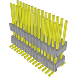 Conn Board Stacker HDR 30 POS 1.27mm Solder ST SMD Tube