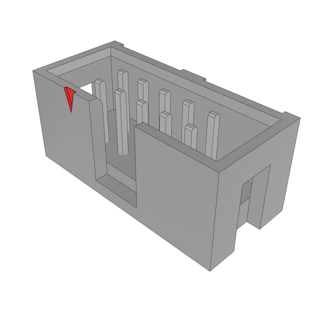 Samtec-HTST-105-01-TM-D Steckverbinderleisten und Leiterplattenbuchsen Conn Shrouded Header (4 Sides) HDR 10 POS 2.54mm Solder ST Top Entry Thru-Hole Bulk