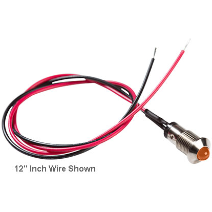 Bivar-MPC5ADW6.0 Panel Mount Indicators LED Panel Mount Indicator Uni-Color Amber 605nm 25mcd 2-Pin Tray