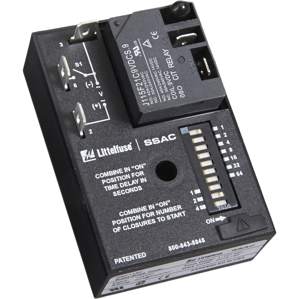 Littelfuse-HRV43AE Zeitrelais Timer - Vending Combines The Accuracy Of Microcontroller Based Circuitry With An Electromechanical Relay Output