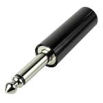 Conn 6.3MM Mono Plug PL 2 POS Crimp ST Cable Mount 2 Terminal 1 Port