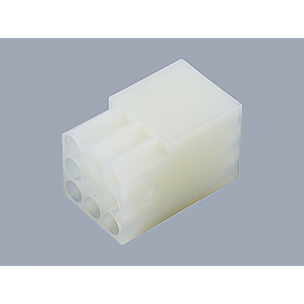 Molex-03-09-1094 Einzeladersteckverbinder, Gehäuse Conn Housing RCP 9 POS 5.03mm Crimp ST Cable Mount Natural Standard .093" Bag