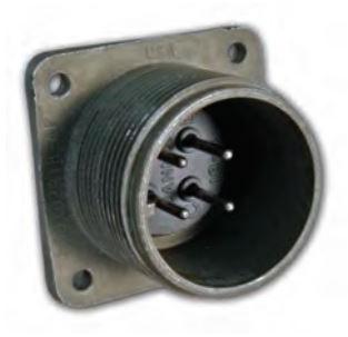 ITT Cannon-MS3101A14S-6P Connector Circular Conn Circular PIN 6 POS Crimp ST Cable Mount 6 Terminal 1 Port