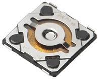 Panasonic Industry-EVQ-P6LB55 Switch Tactile Switch Tactile N.O. SPST Button J-Lead 0.02A 15VDC 1.6N SMD T/R