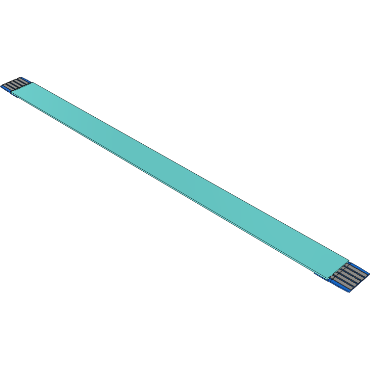 Samtec-FJ-05-D-03.25-4 Flachband Kabelbaugruppen Cable Assembly 0.08m 1mm 5 to 5POS FFC to FFC Bulk