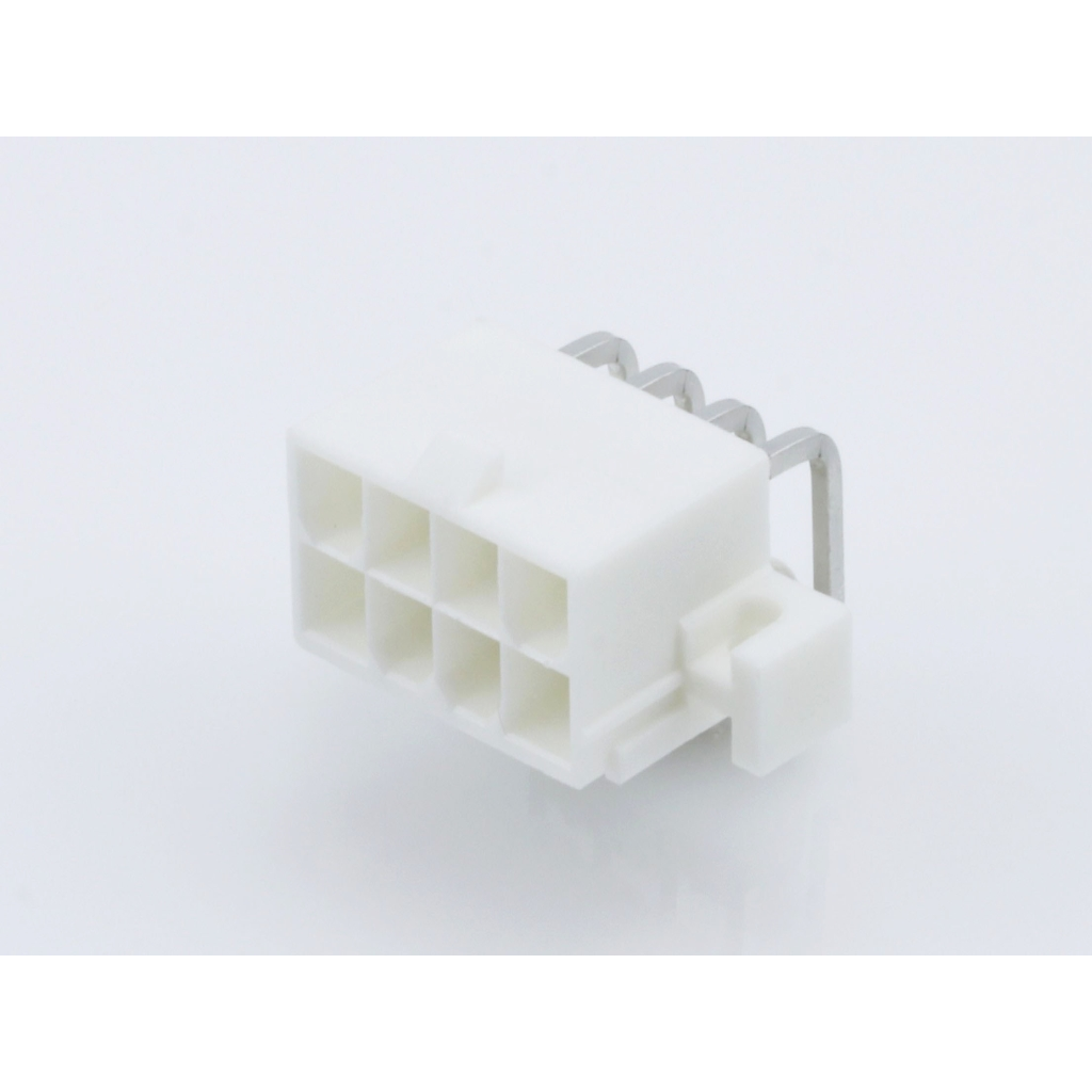 Molex-39291087 Piastre connettori e prese PCB Conn Wire to Board HDR 8Power POS 4.2mm Solder RA Side Entry Thru-Hole Mini-Fit Jr Bag