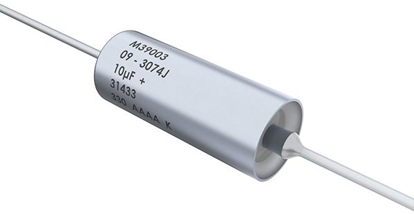KEMET Corporation-M39003/09-2054B4251 Capacitor de tantalio sólido Cap Tant Solid 22uF 35V 10% (7.34 X 17.42mm) Axial (0.1%FR) 1.3 Ohm 125°C Bulk