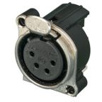 Neutrik Group-NC4FBH-D Raccordement audio et vidéo XLR 4 Pin Female Chassis B Series Horizontal