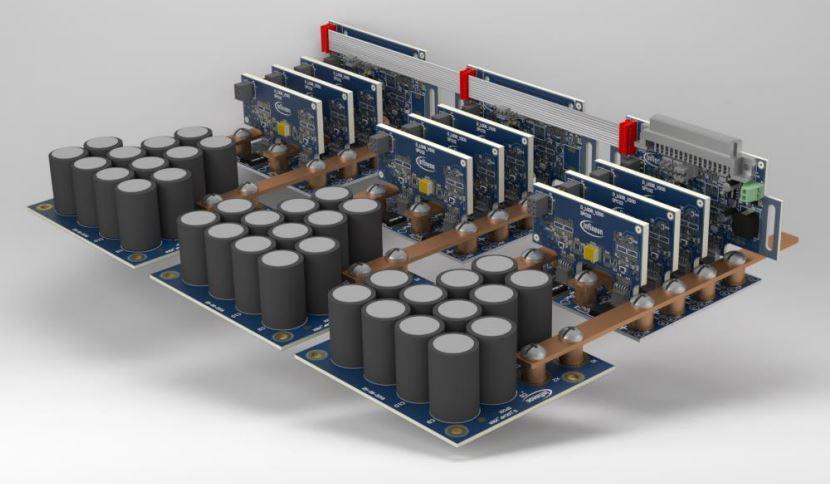 Infineon Technologies AG-KITLGPWRBOM16TOBO1 Power Management Development Boards and Kits Modular Half-Bridge Power PCB Kit with OptiMOS 6 Power MOSFETs, for Individual or Paralleled MOSFET Applications