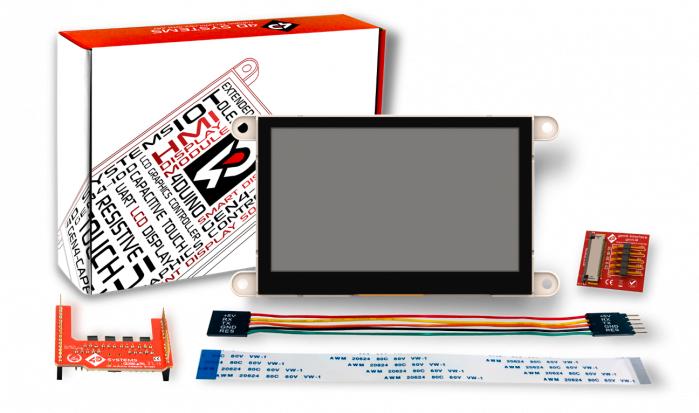 4D Systems-GEN4-ULCD-43DCT-AR TFT-Module 2.4in TFT 240x320Pixels GPIO/I2C/SPI 228cd/m2 LED Backlight