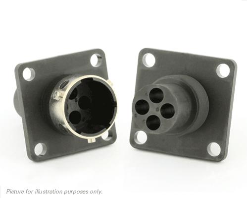 SOURIAU-UTG0104P Steckverbinder, rund Conn Circular PIN 4 POS Crimp ST Wall Mount 4 Terminal 1 Port Bag