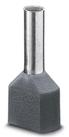 PHOENIX CONTACT-AI-TWIN 2X 4 -12 GY Terminales del conductor Ferrules Terminal 12AWG Electrolytic Copper Gray M 23mm Tin