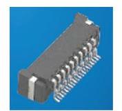 Amphenol Communications Solutions-BTFW24R-3RD7LF Steckverbinderleisten und Leiterplattenbuchsen Conn Board to Board RCP 24 POS 1mm Solder RA Thru-Hole Tray