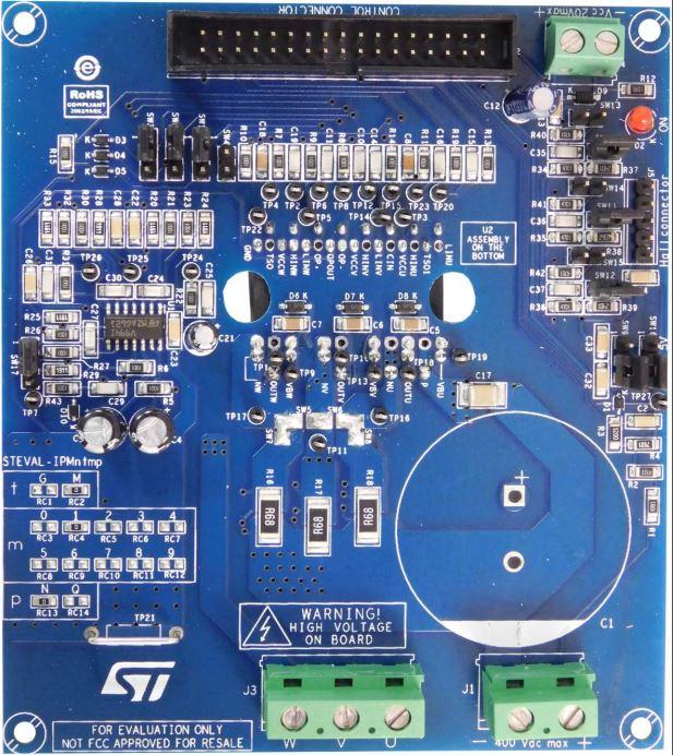 STMicroelectronics-STEVAL-IPMNM1N Energiemanagement, Entwicklungsplatinen und -kits STIPN1M50T-H Intelligent Power Module Evaluation Board