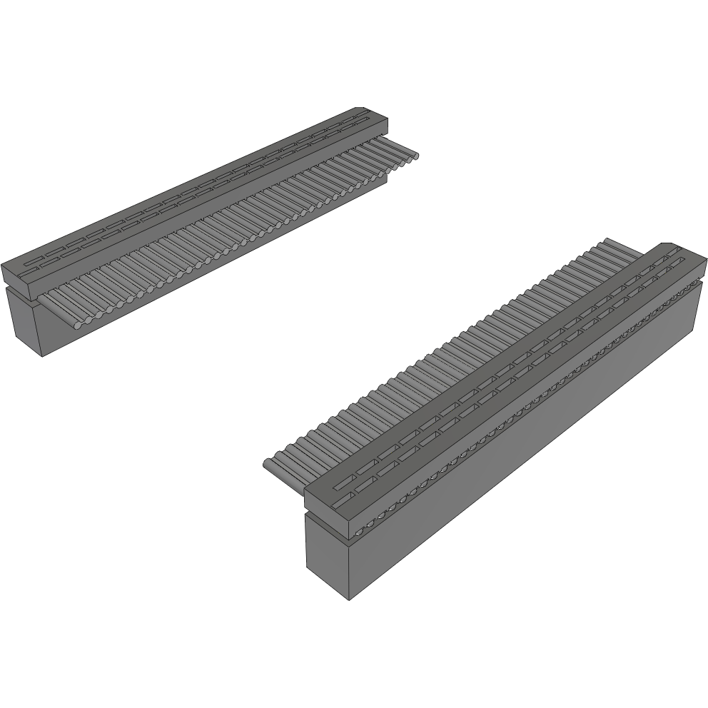Samtec-IDSD-20-D-48.00-G Flachband Kabelbaugruppen Cable Assembly 1.219m 28AWG 1.27mm 40 to 40 POS IDC Connector to IDC Connector F-F Bulk