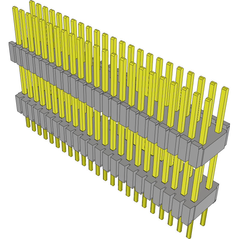 Samtec-DWM-23-58-G-D-410 Piastre connettori e prese PCB Conn Board Stacker HDR 46 POS 1.27mm Solder ST Thru-Hole Tube