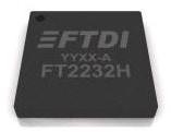 FTDI Chip-FT2232H-56Q-REEL Interfaccia USB ICs High Speed USB to UART/FIFO USB 2.0 1.8V/3.3V T/R 56-Pin VQFN EP