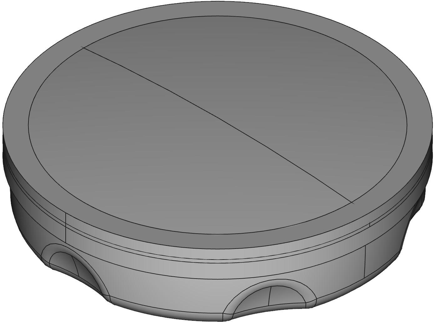 Hammond Manufacturing-HP125PCGY Accesorios del interruptor Switch Access Round Hole Plug Push Button Switch