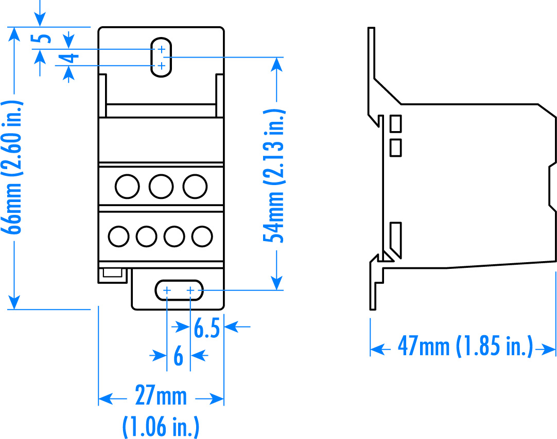 Altech Corporation-38049 Steckverbinder, Klemmenblöcke Conn Power Distribution Block 1 POS Screw RA Cable Mount 80A