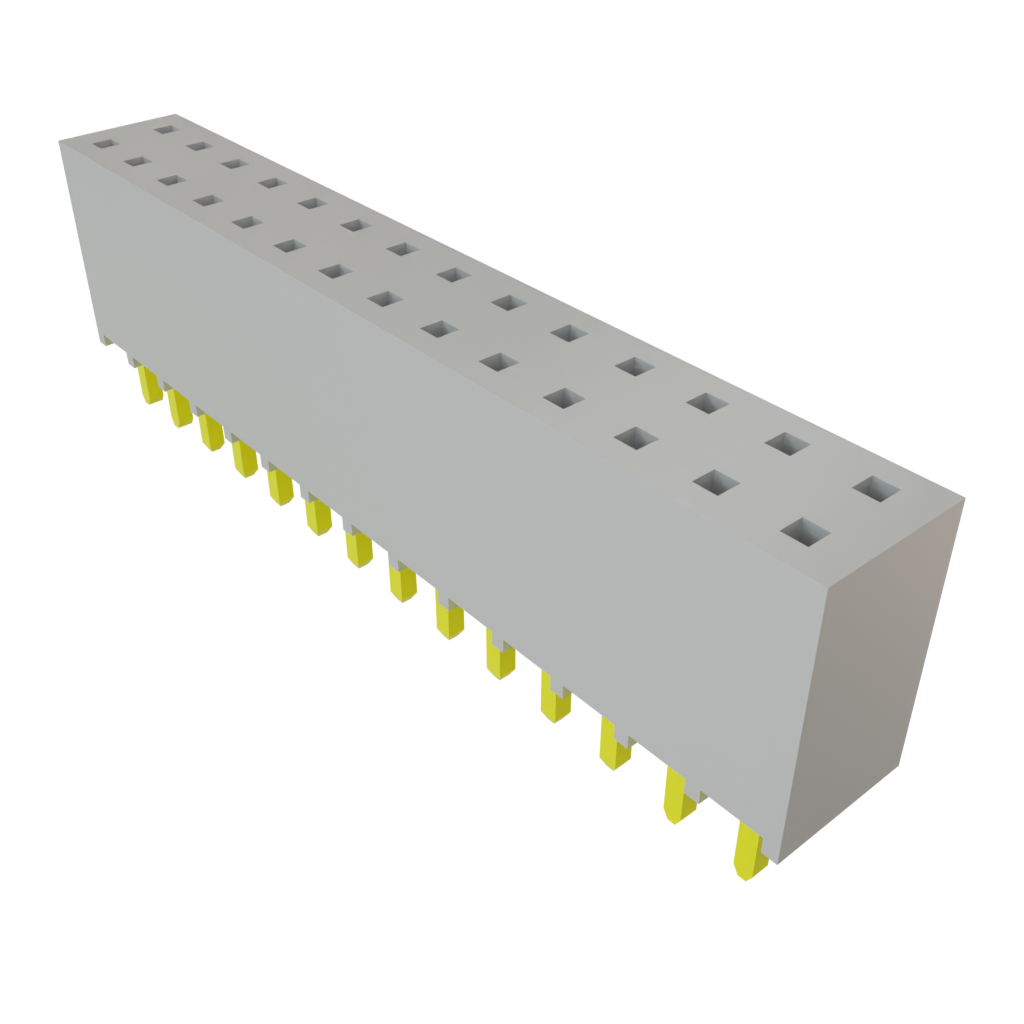 Samtec-SSQ-114-01-G-D Steckverbinderleisten und Leiterplattenbuchsen Conn Socket Strip SKT 28 POS 2.54mm Solder ST Top Entry Thru-Hole Bulk