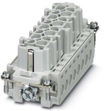 PHOENIX CONTACT-1648241 Steckverbinder, rechteckig Conn Rectangular F 16 POS Screw ST Panel Mount