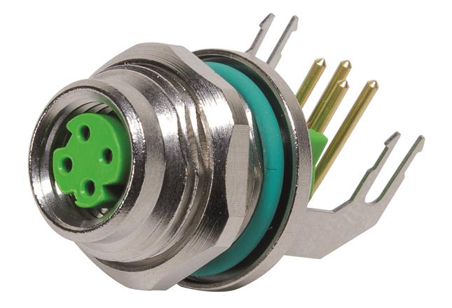 HARTING-21420000019 Steckverbinder, rund Conn M8 Circular SKT 4 POS Solder RA Thru-Hole 4 Terminal 1 Port