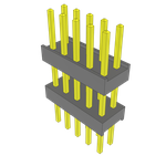 Conn Board Stacker HDR 10 POS 2.54mm Solder ST Top Entry Thru-Hole Bulk