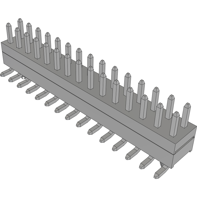 Samtec-TW-15-02-T-D-190-SM-A Steckverbinderleisten und Leiterplattenbuchsen Conn Board Stacker HDR 30 POS 2mm Solder ST Top Entry SMD Tube