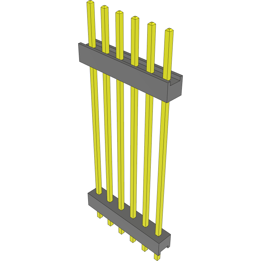 Samtec-DW-06-14-F-S-1102 Piastre connettori e prese PCB Conn Board Stacker HDR 6 POS 2.54mm Solder ST Top Entry Thru-Hole Bulk