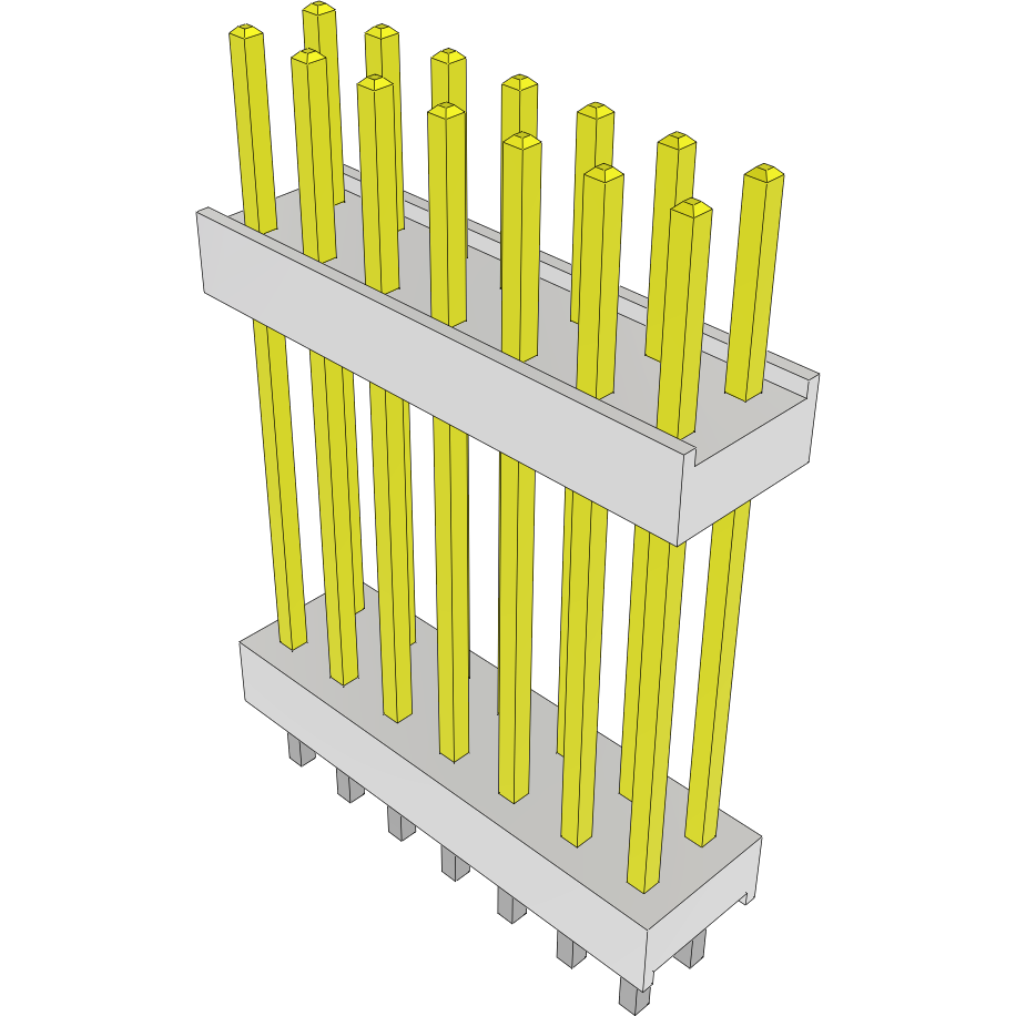 Samtec-HW-07-12-S-D-710-110 Steckverbinderleisten und Leiterplattenbuchsen Conn Board Stacker HDR 14 POS 2.54mm Solder ST Top Entry Thru-Hole Bulk
