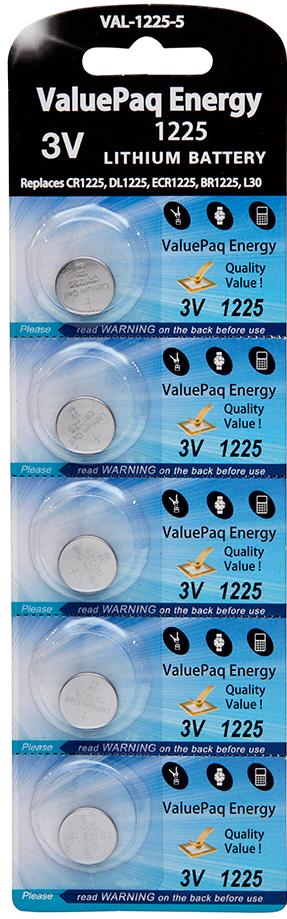 Dantona Industries-VAL-1225-5 Batterie Lithium Battery Coin 3V 50mAh Primary Card