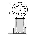 Ring Tongue Terminal 18-22AWG Steel Red 23.62mm Electro Tin Avikrimp™ Bag