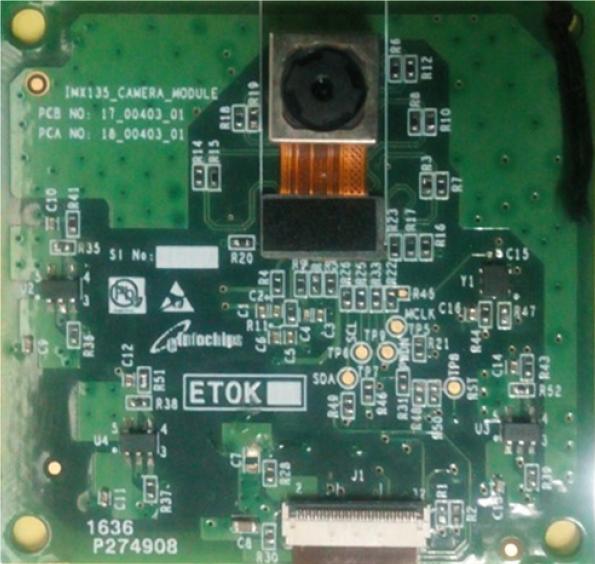 eInfochips Limited-EIC-CAM-IMX135 | 13MP Camera System Kit e schede di sviluppo sensori IMX135 Image Sensor Interface Board