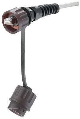 Panduit-MPSI588T Connettore telefono e telecomunicazione Conn Modular Plug PL 8 POS Crimp ST Cable Mount 8 Terminal 1 Port Cat 5e