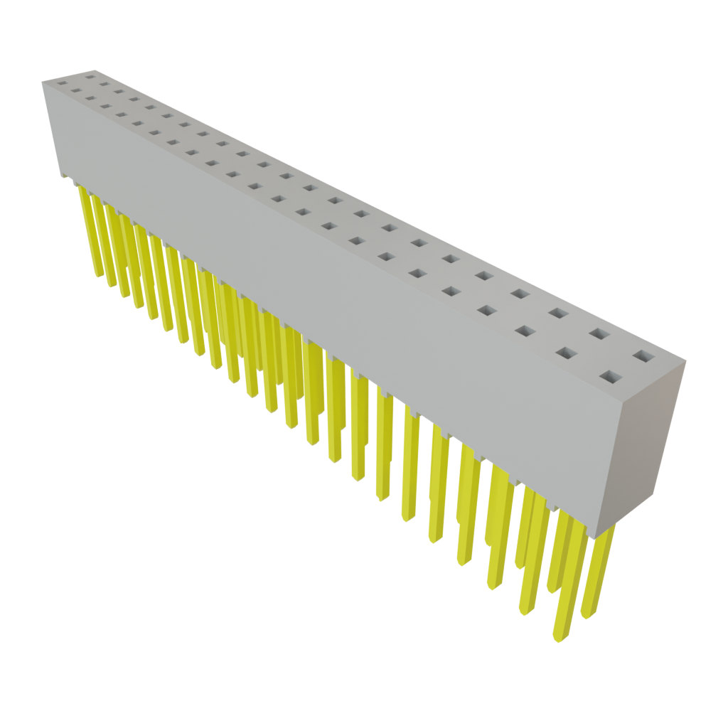 Samtec-SSQ-123-23-F-D Steckverbinderleisten und Leiterplattenbuchsen Conn Socket Strip SKT 46 POS 2.54mm Solder ST Top Entry Thru-Hole Bulk