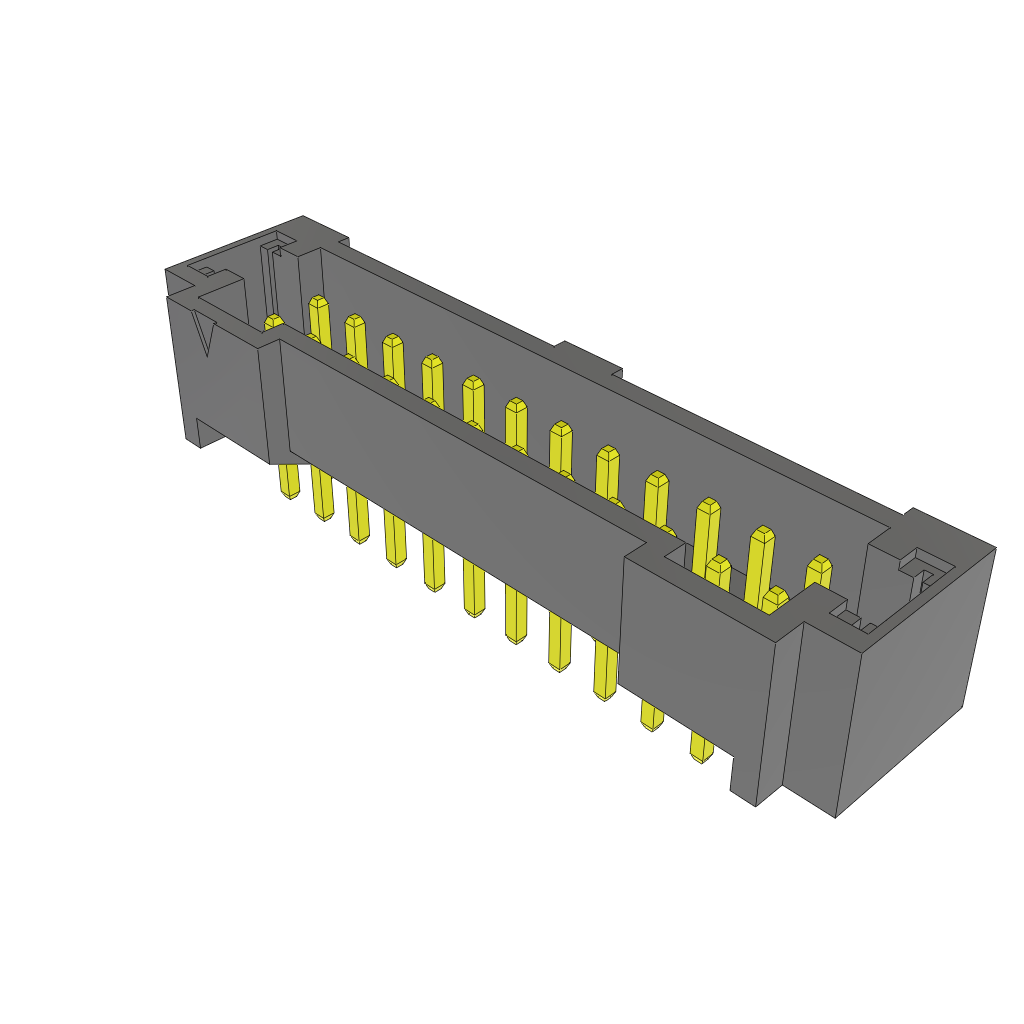Samtec-T2M-112-01-L-D-TH Steckverbinderleisten und Leiterplattenbuchsen Conn Shrouded Header HDR 24 POS 2mm Solder ST Thru-Hole Tube