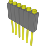 Conn Socket Strip SKT 6 POS 2.54mm Solder ST Top Entry Thru-Hole Bulk